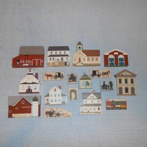 Cats Meow Amish lot shelf sitters